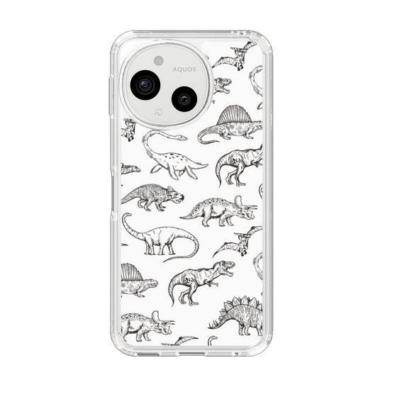 Slim Protection Case［ Dinosaurs No.2 - White ］