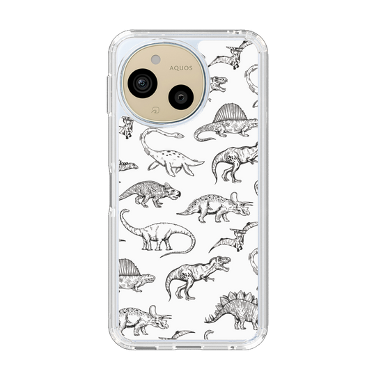 Slim Protection Case［ Dinosaurs No.2 - White ］