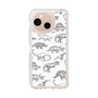 Slim Protection Case［ Dinosaurs No.2 - White ］
