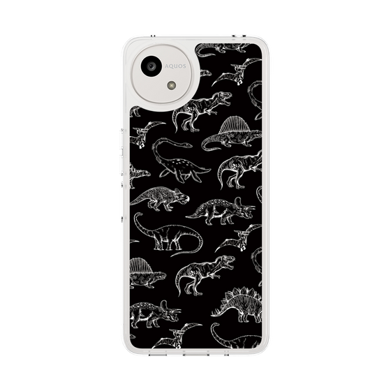 Slim Protection Case［ Dinosaurs No.2 - Black ］