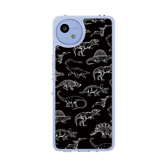 Slim Protection Case［ Dinosaurs No.2 - Black ］
