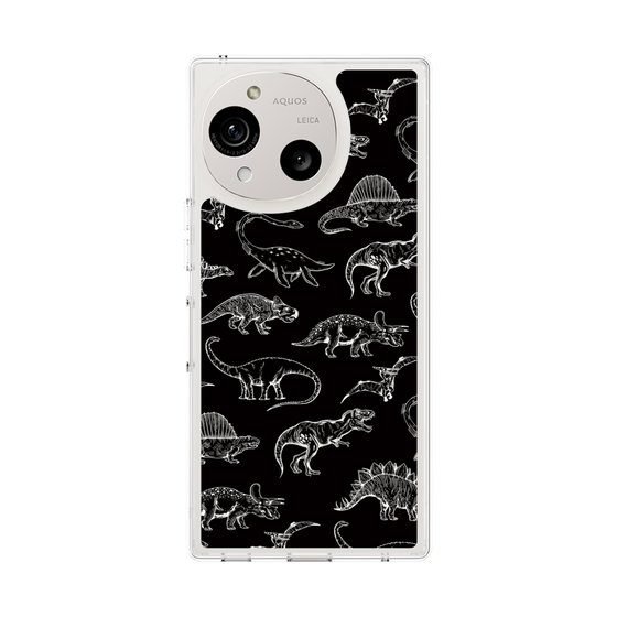 Slim Protection Case［ Dinosaurs No.2 - Black ］