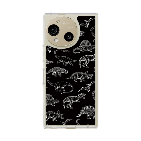 Slim Protection Case［ Dinosaurs No.2 - Black ］