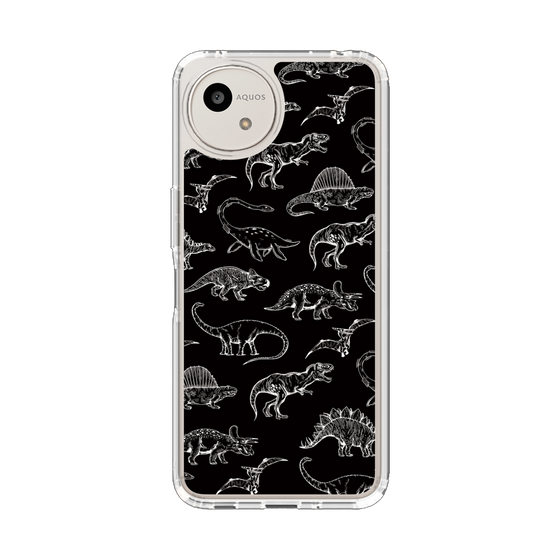 Slim Protection Case［ Dinosaurs No.2 - Black ］