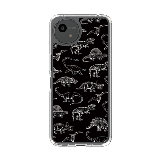 Slim Protection Case［ Dinosaurs No.2 - Black ］