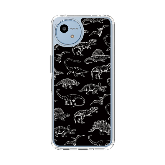Slim Protection Case［ Dinosaurs No.2 - Black ］