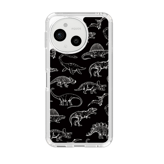 Slim Protection Case［ Dinosaurs No.2 - Black ］