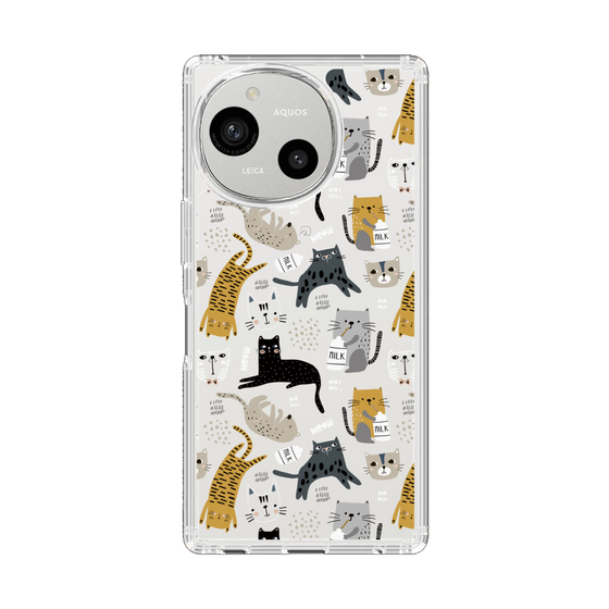 Slim Protection Case［ Funny Cats - 01 ］