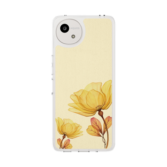 Slim Protection Case［ Natural Flower - Yellow ］