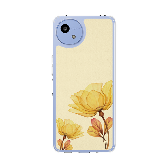 Slim Protection Case［ Natural Flower - Yellow ］