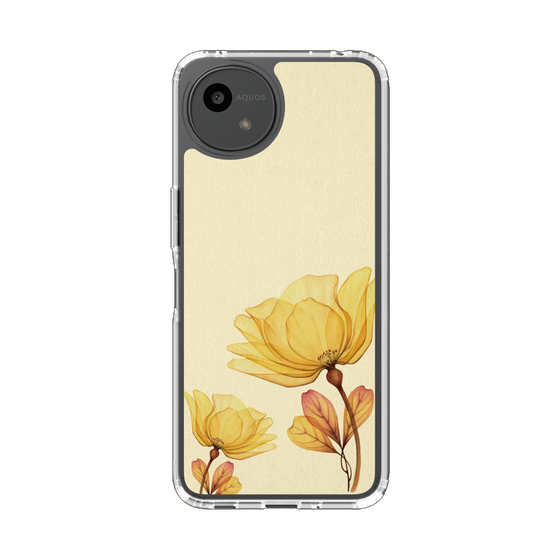 Slim Protection Case［ Natural Flower - Yellow ］