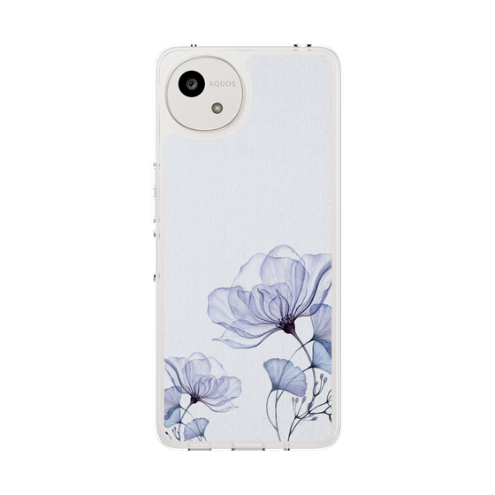 Slim Protection Case［ Natural Flower - blue ］