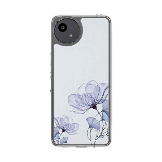 Slim Protection Case［ Natural Flower - blue ］