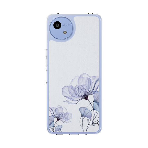 Slim Protection Case［ Natural Flower - blue ］