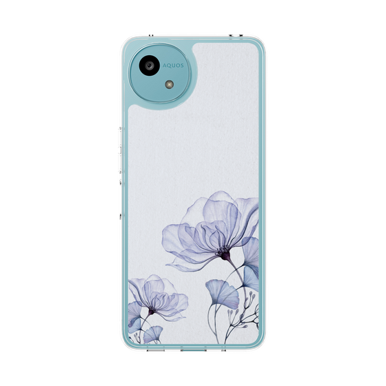 Slim Protection Case［ Natural Flower - blue ］