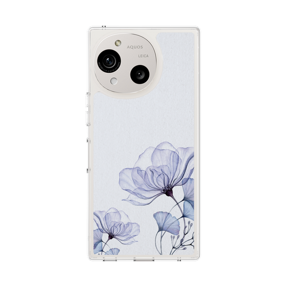 Slim Protection Case［ Natural Flower - blue ］