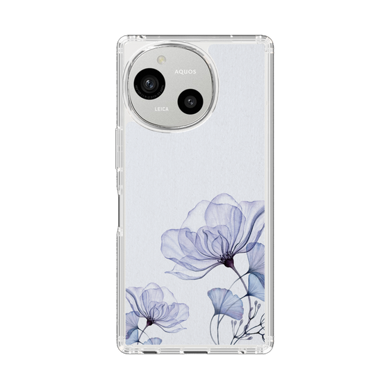 Slim Protection Case［ Natural Flower - blue ］