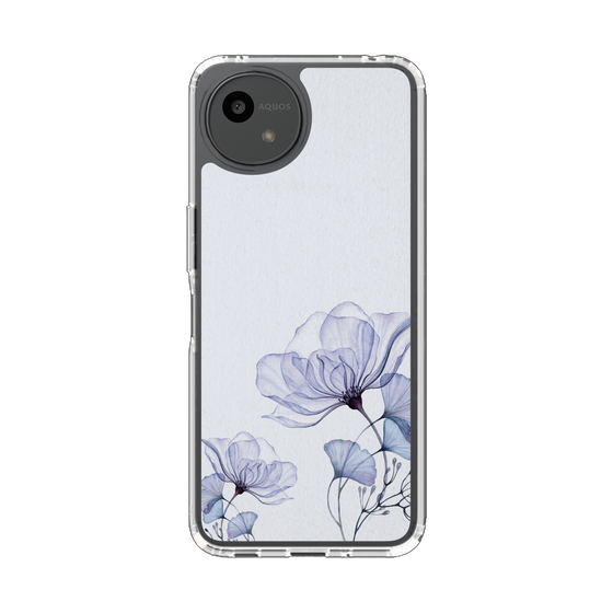 Slim Protection Case［ Natural Flower - blue ］