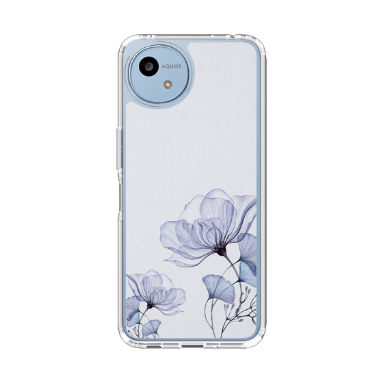 Slim Protection Case［ Natural Flower - blue ］