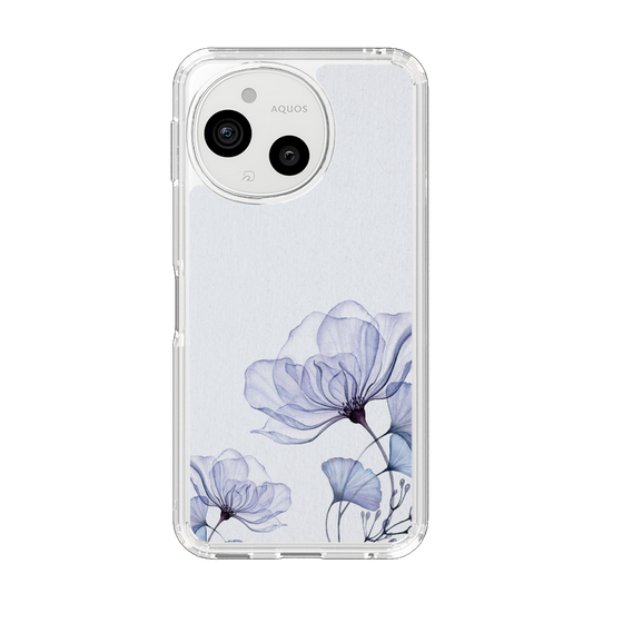 Slim Protection Case［ Natural Flower - blue ］