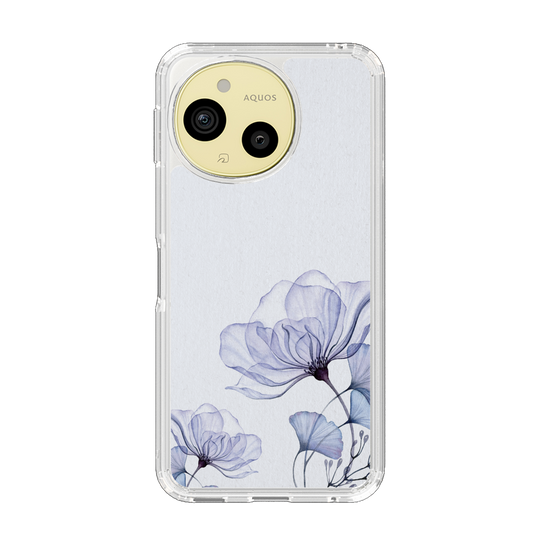 Slim Protection Case［ Natural Flower - blue ］