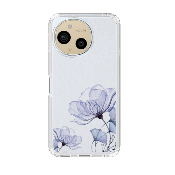 Slim Protection Case［ Natural Flower - blue ］