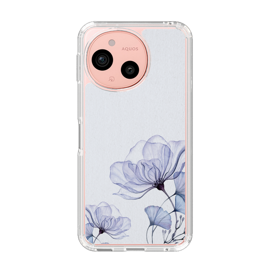 Slim Protection Case［ Natural Flower - blue ］