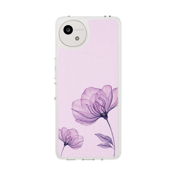 Slim Protection Case［ Natural Flower - Purple ］