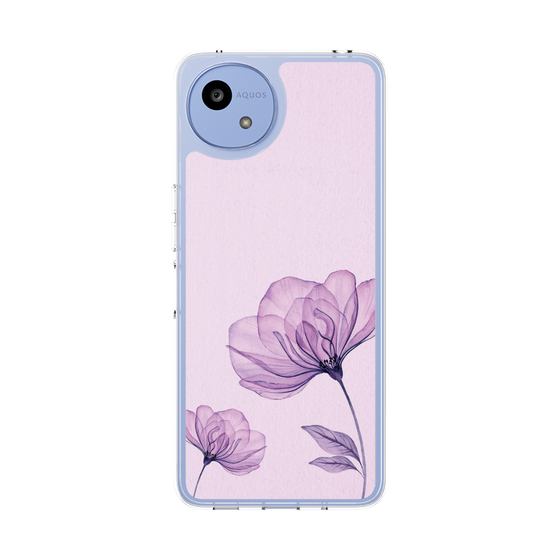 Slim Protection Case［ Natural Flower - Purple ］