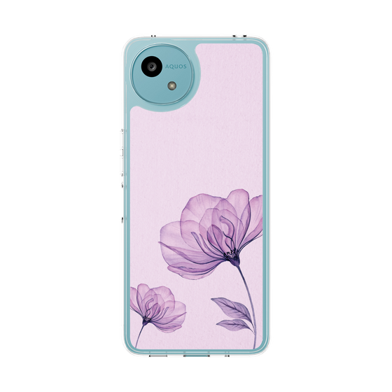 Slim Protection Case［ Natural Flower - Purple ］