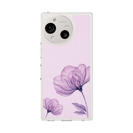 Slim Protection Case［ Natural Flower - Purple ］