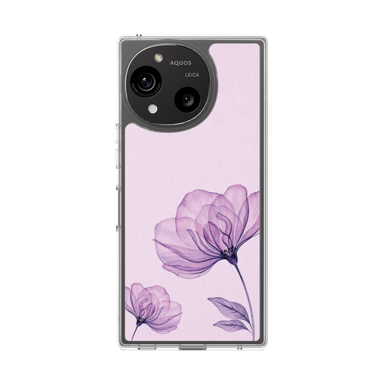 Slim Protection Case［ Natural Flower - Purple ］