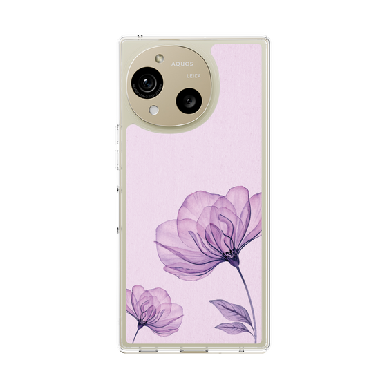 Slim Protection Case［ Natural Flower - Purple ］