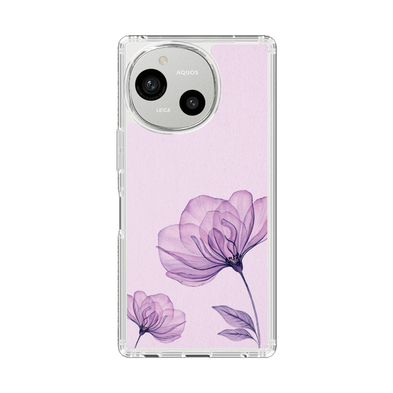 Slim Protection Case［ Natural Flower - Purple ］