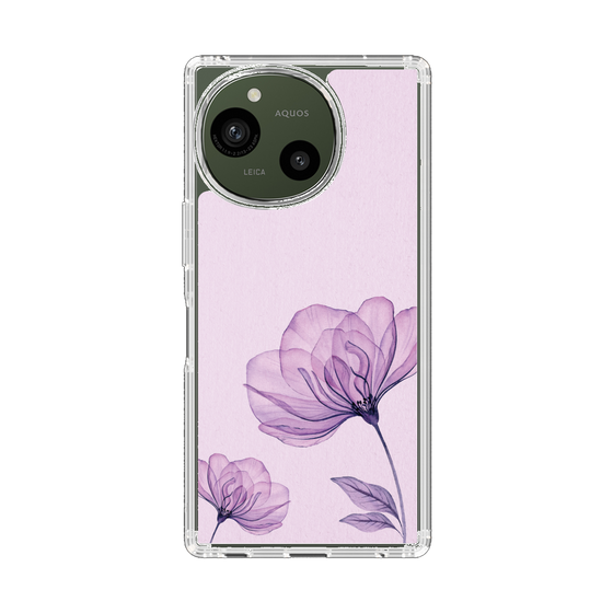 Slim Protection Case［ Natural Flower - Purple ］