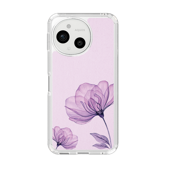 Slim Protection Case［ Natural Flower - Purple ］