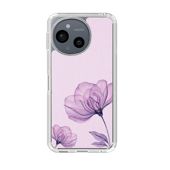 Slim Protection Case［ Natural Flower - Purple ］