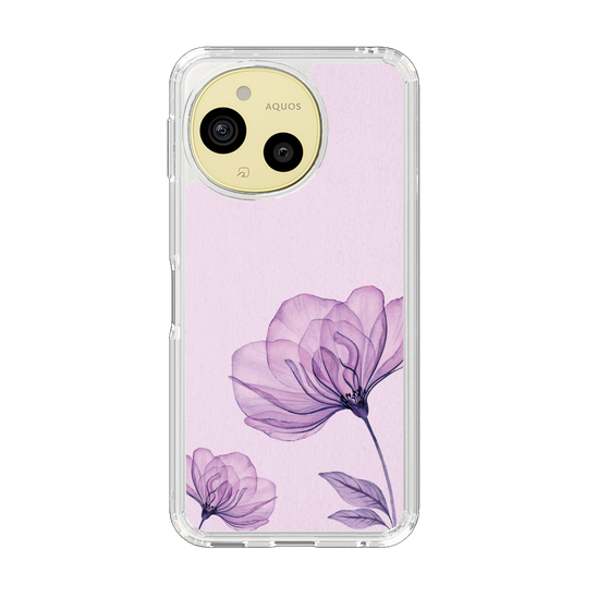 Slim Protection Case［ Natural Flower - Purple ］