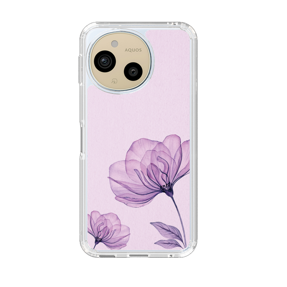 Slim Protection Case［ Natural Flower - Purple ］
