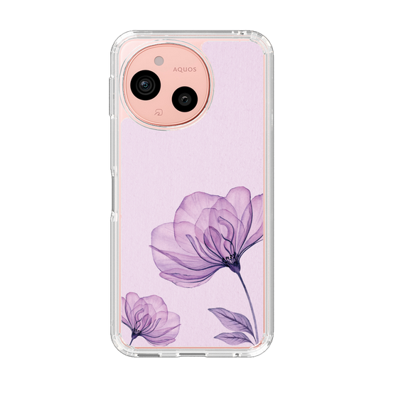 Slim Protection Case［ Natural Flower - Purple ］