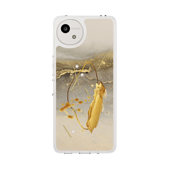 Slim Protection Case［ Marble Nuance Painting Gray ］