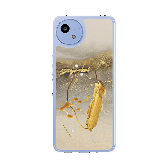 Slim Protection Case［ Marble Nuance Painting Gray ］