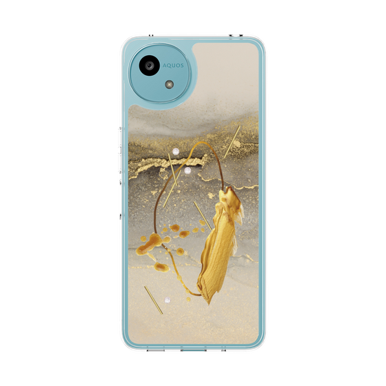 Slim Protection Case［ Marble Nuance Painting Gray ］