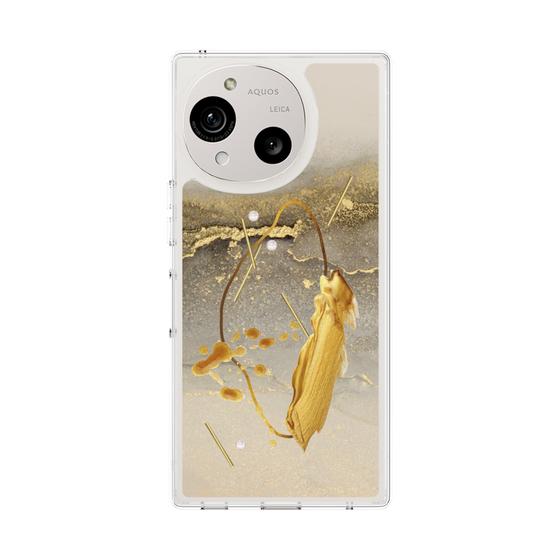 Slim Protection Case［ Marble Nuance Painting Gray ］