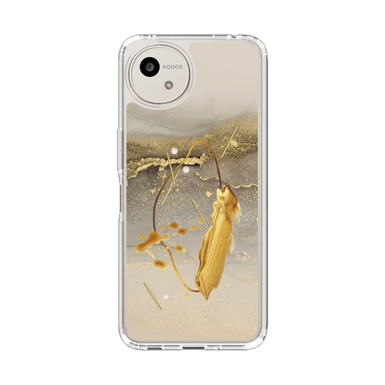 Slim Protection Case［ Marble Nuance Painting Gray ］