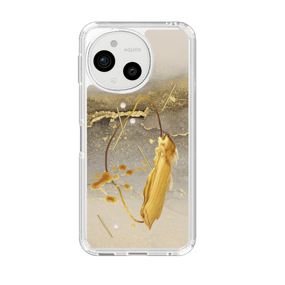 Slim Protection Case［ Marble Nuance Painting Gray ］