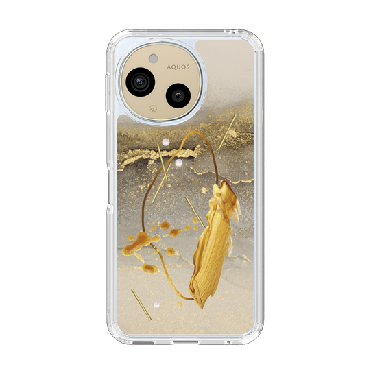 Slim Protection Case［ Marble Nuance Painting Gray ］