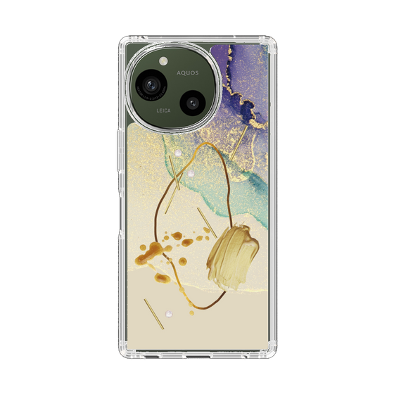 Slim Protection Case［ Marble Nuance Painting Purple ］
