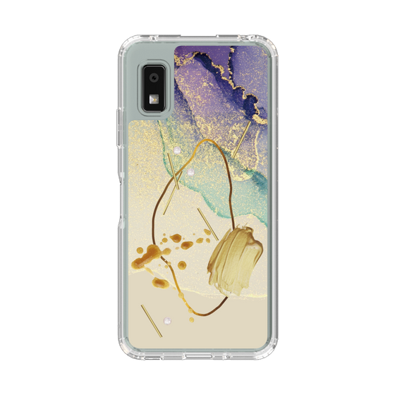 Slim Protection Case［ Marble Nuance Painting Purple ］
