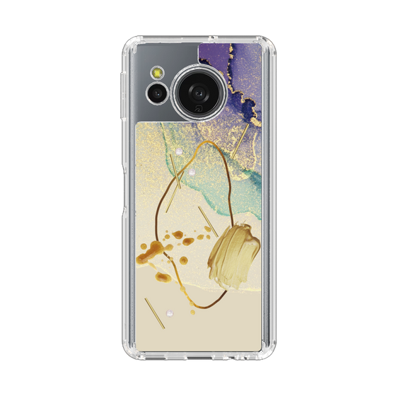 Slim Protection Case［ Marble Nuance Painting Purple ］